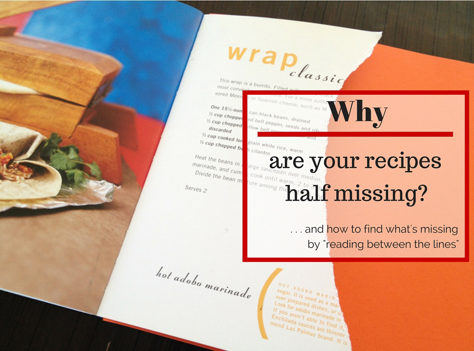 Your Recipes Are Half Missing!