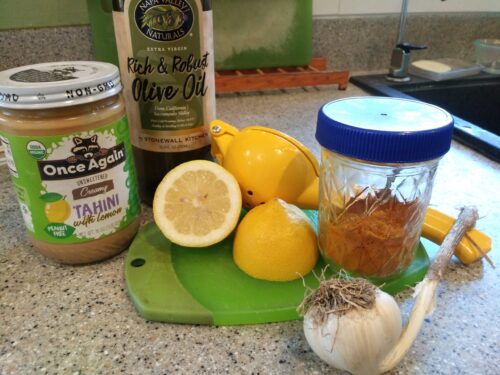 Recipe: Warming Tahini Sauce + Autumn Meal Ideas
