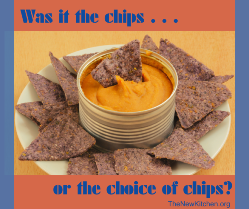 An overeating episode: Was it the chips or the choice of chips?