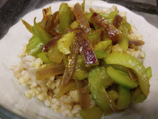 Recipe: Curried Celery for Seasonal Eating