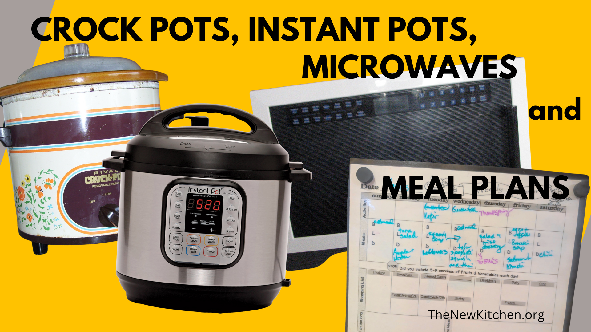Crockpots, Instant Pots, Microwaves and Meal Plans: See What Other Readers Are Saying