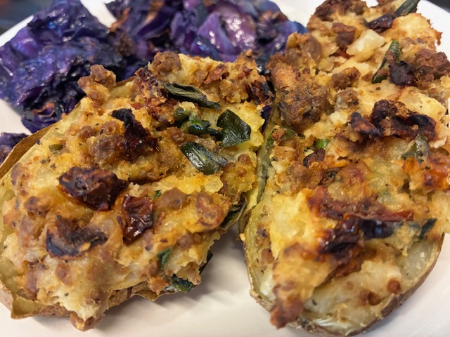 Recipe: Twice-Baked Potatoes, Dairy-Free and Vegan Versions