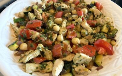 Recipe: Summer Tomato, Zucchini and Chickpea Salad